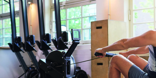 Innsiden av et treningsstudio. Innsiden av et treningsstudio.